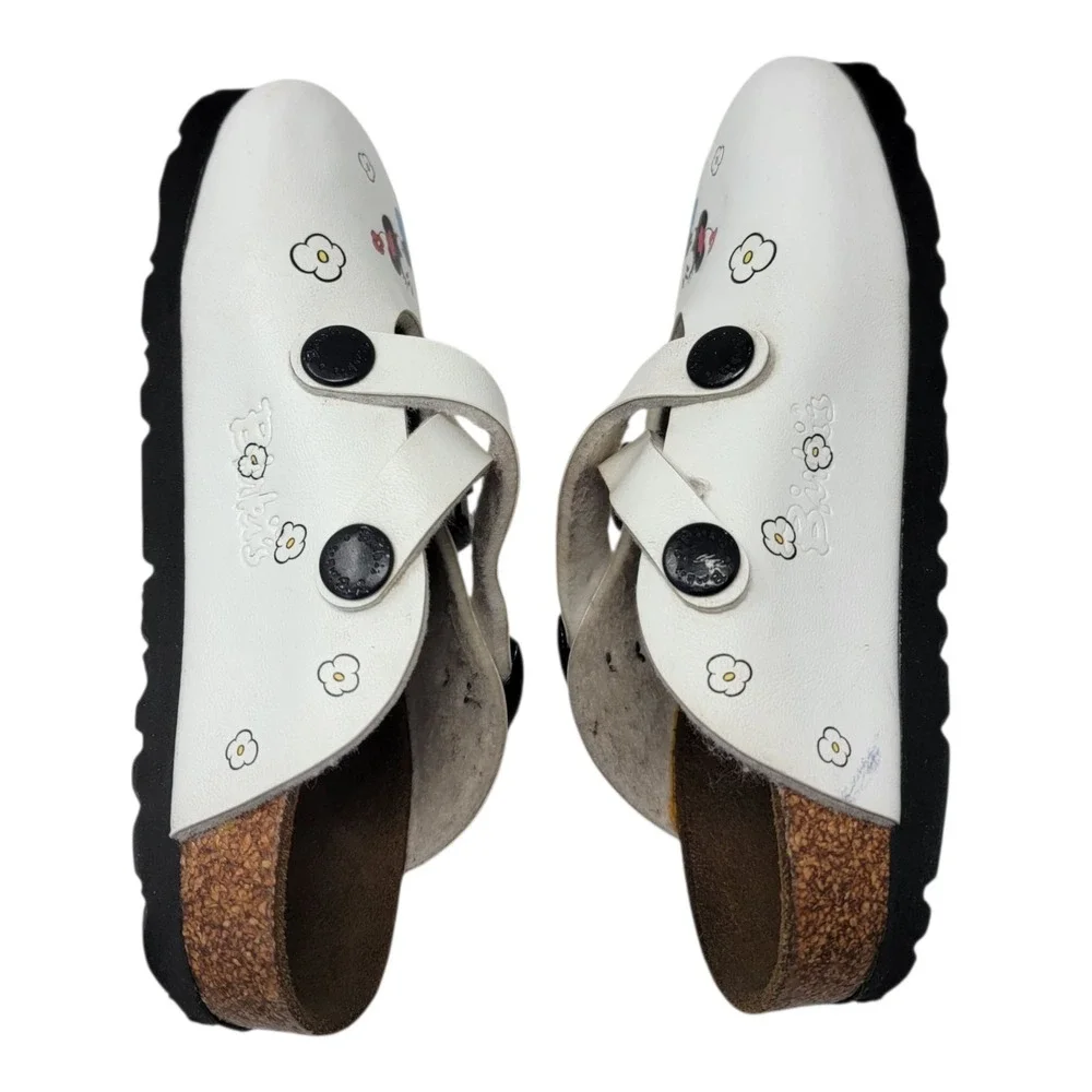Birkenstock‎ Disney Birkis Clogs Girls Size C8 US 8 Minnie Mickey Mouse White 26